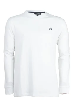 T-shirt manica lunga con logo ricamato
