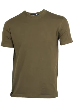 T-shirt uomo girocollo tinta unita in cotone elasticizzato