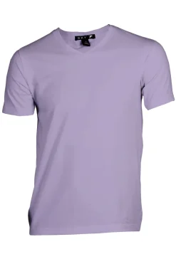 T-shirt uomo tinta scollo a V unita