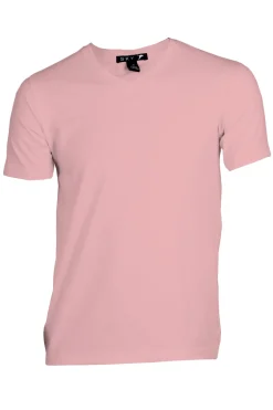 T-shirt uomo tinta scollo a V unita