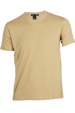 T-shirt uomo tinta scollo a V unita